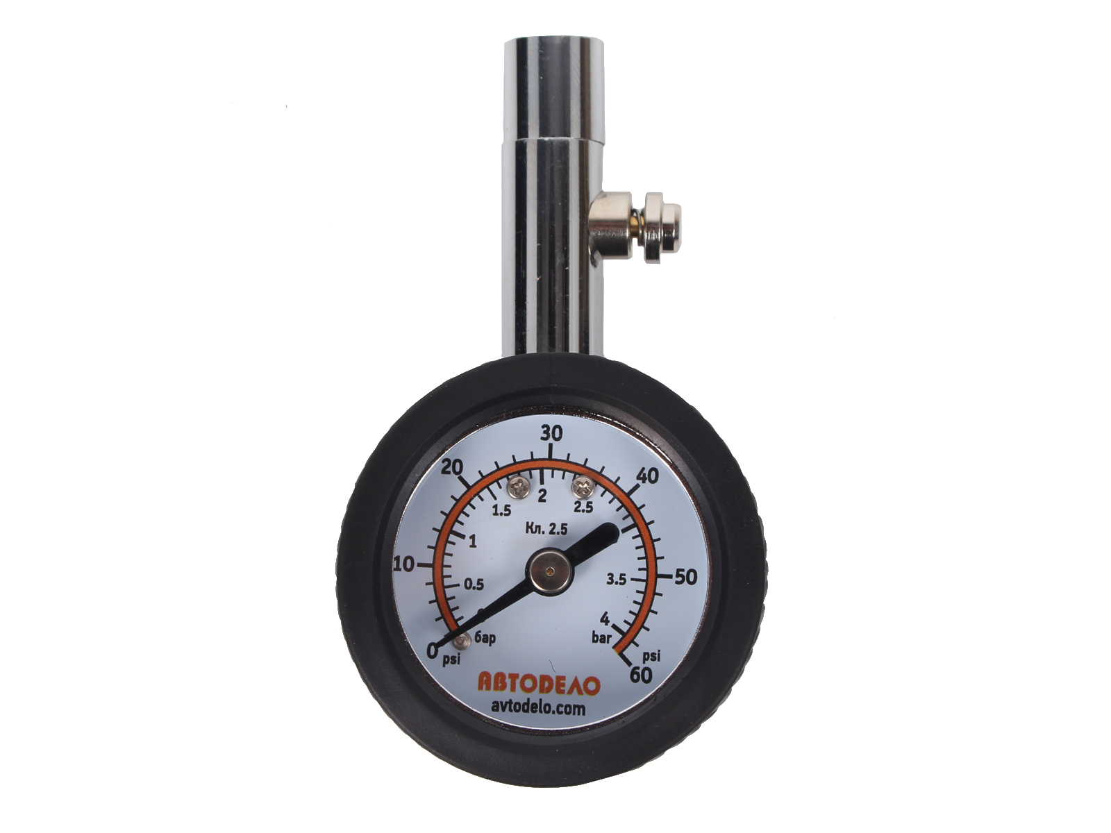Манометр АвтоDело 4 атм. с клапаном л/а 42308 фотография №1