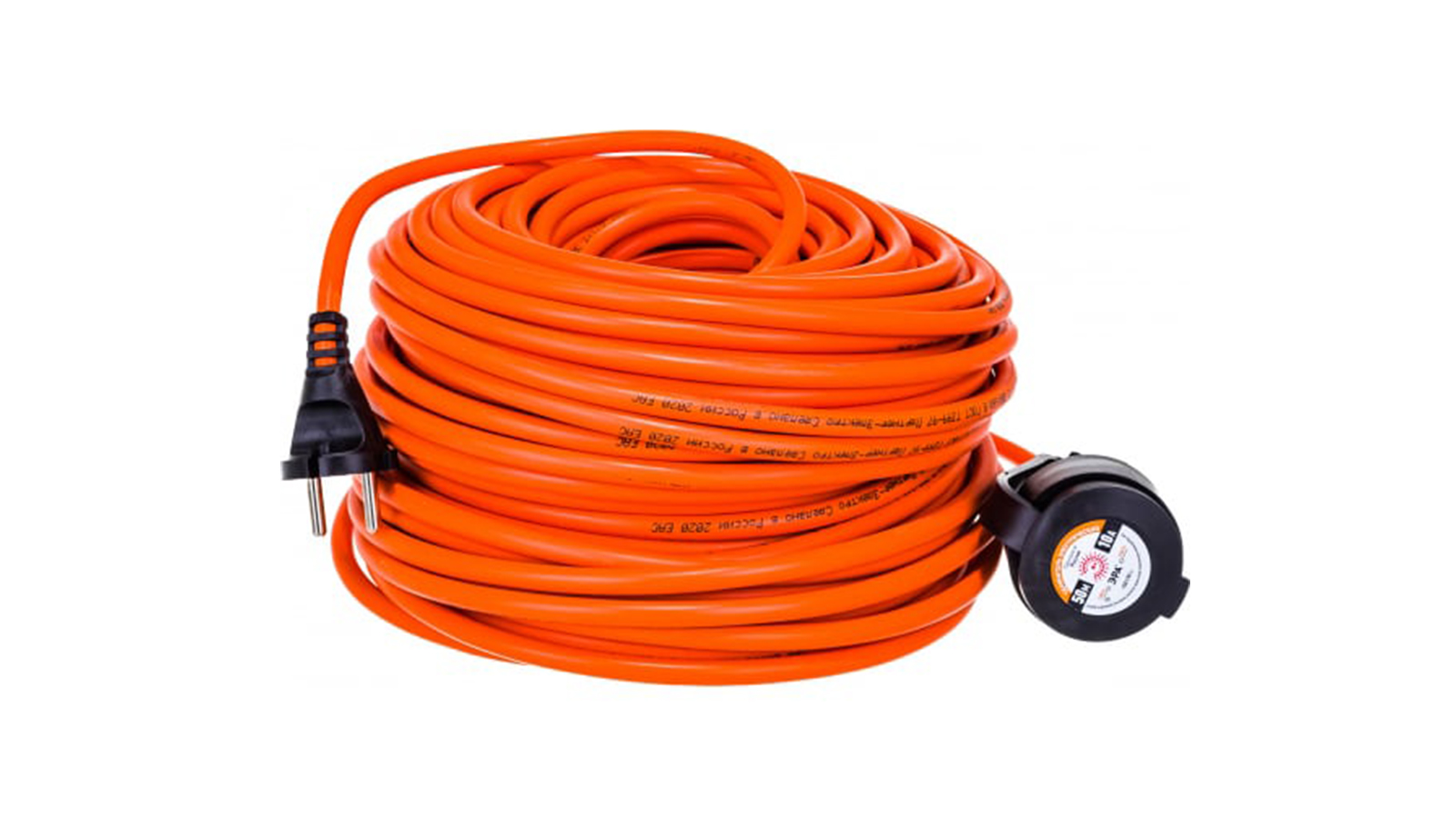 Удлинитель силовой ЭРА 2x1.5 IP44 50м без заземления в бухте фотография №1