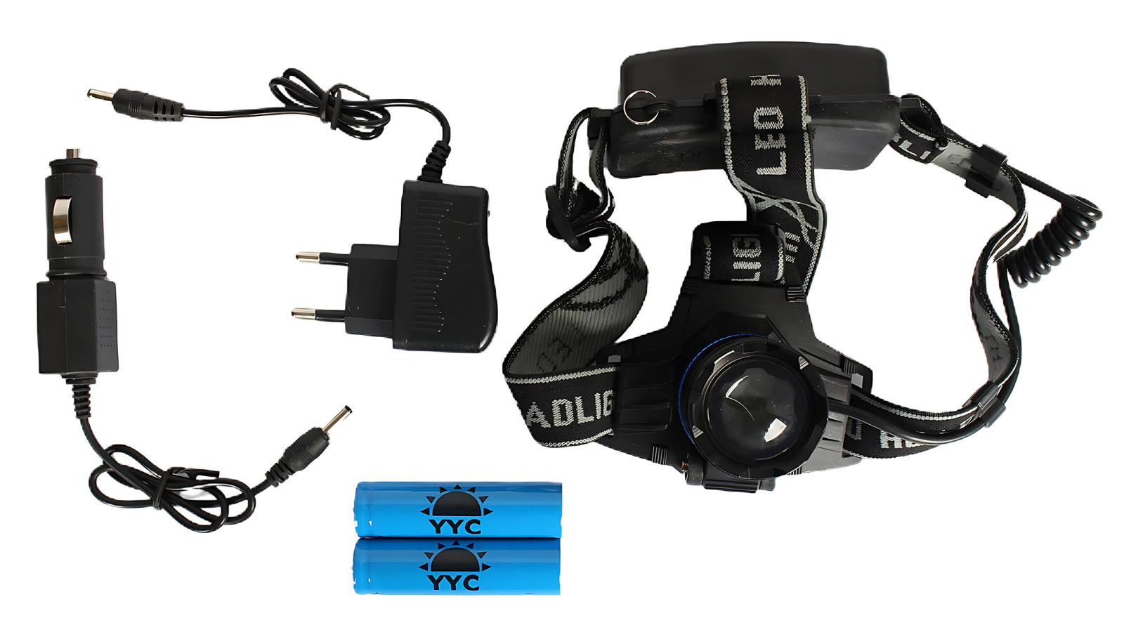 Фонарь налобный светодиодный АКБ USB YYC-8048-1 фотография №4