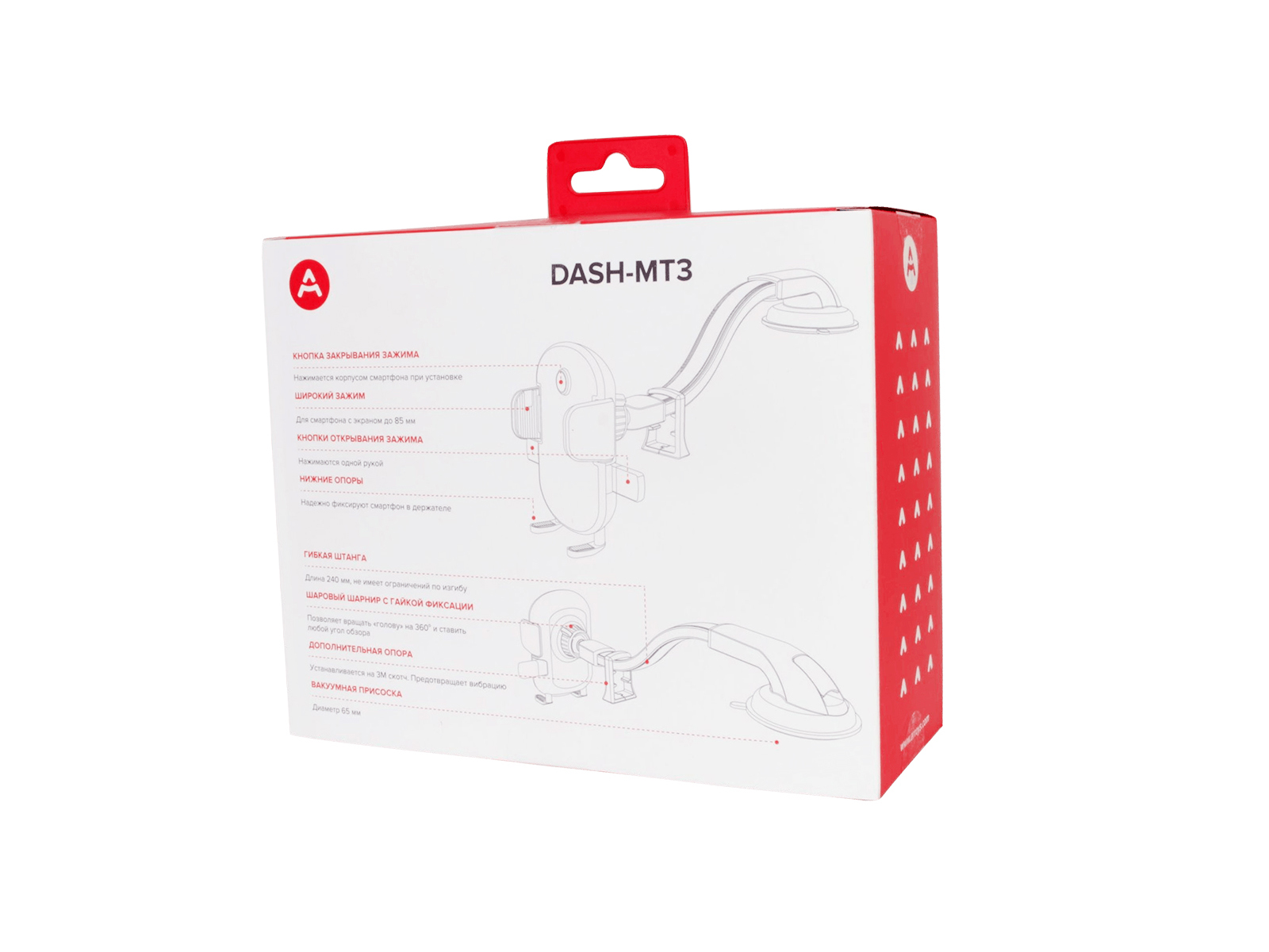 Держатель на присоске с длинной штангой на приборную панель Arroys Dash-MT3 фотография №3