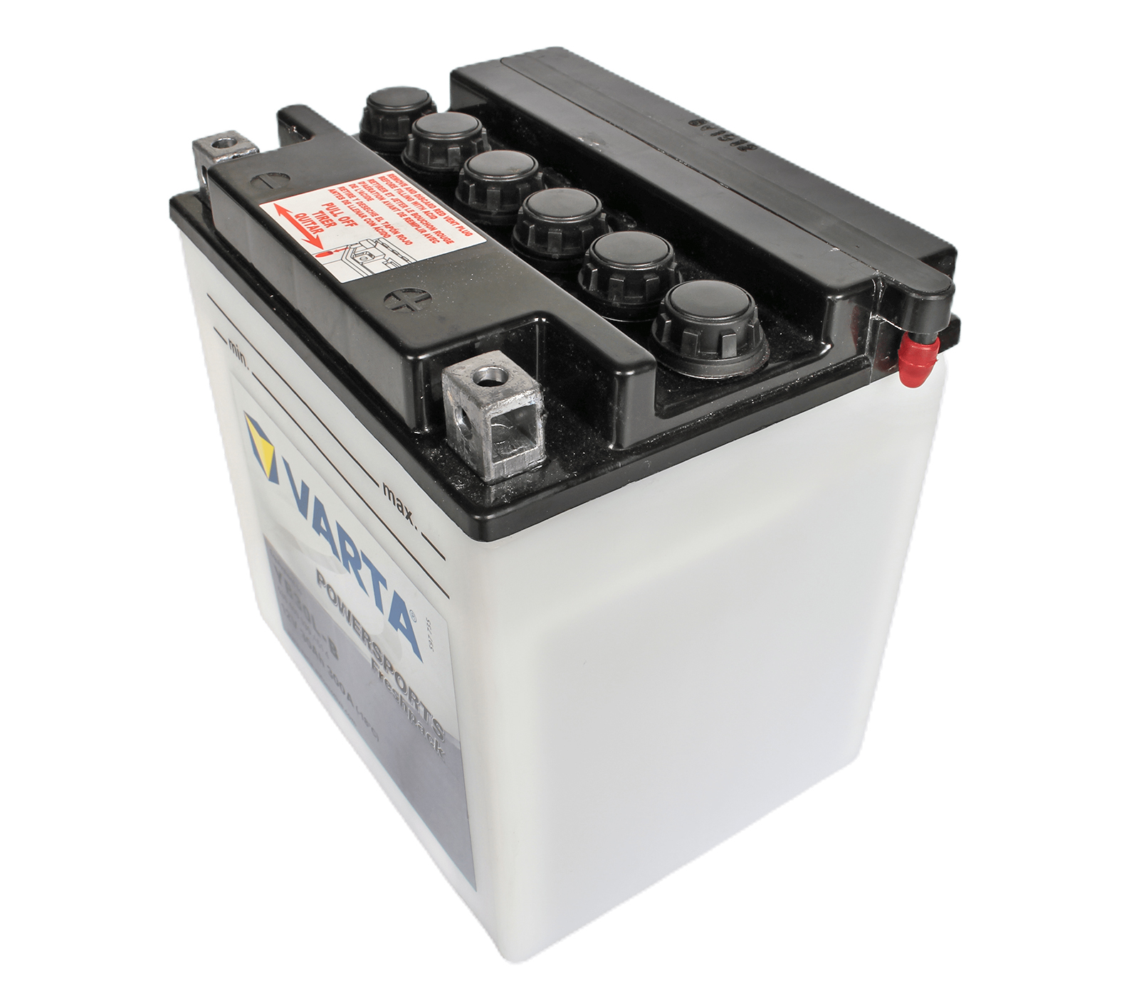 Аккумуляторная батарея VARTA белая YB30L-B 6СТ30 530 400 030 фотография №3