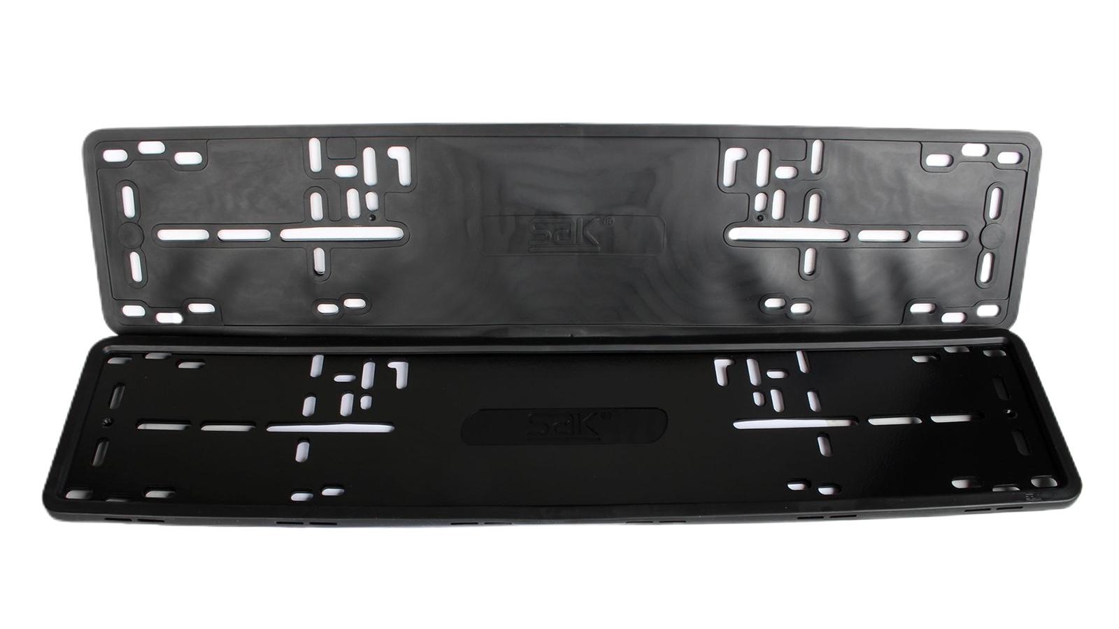 Рамка номерного знака силикон черная комплект 2 штуки фотография №1