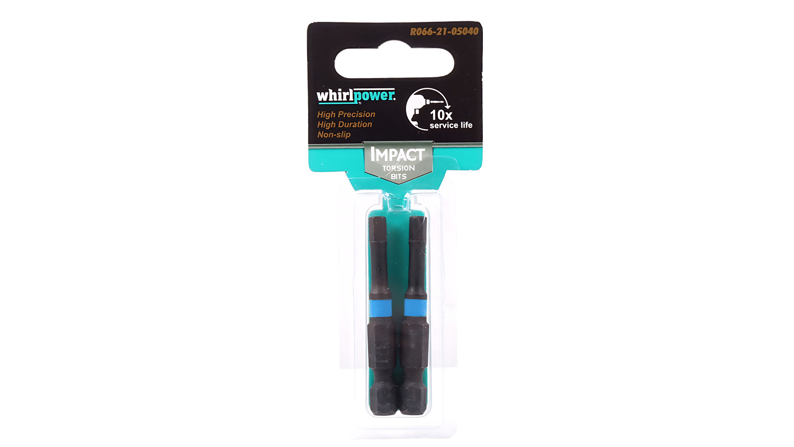 Бита WhirlPower 1/4 ударно-торсионная шестигранная H4 мм 50 мм (2 штуки) фотография №4