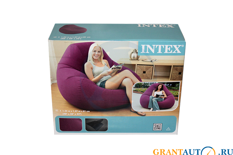 Надувное кресло Intex 68584 Deluxe Beanless