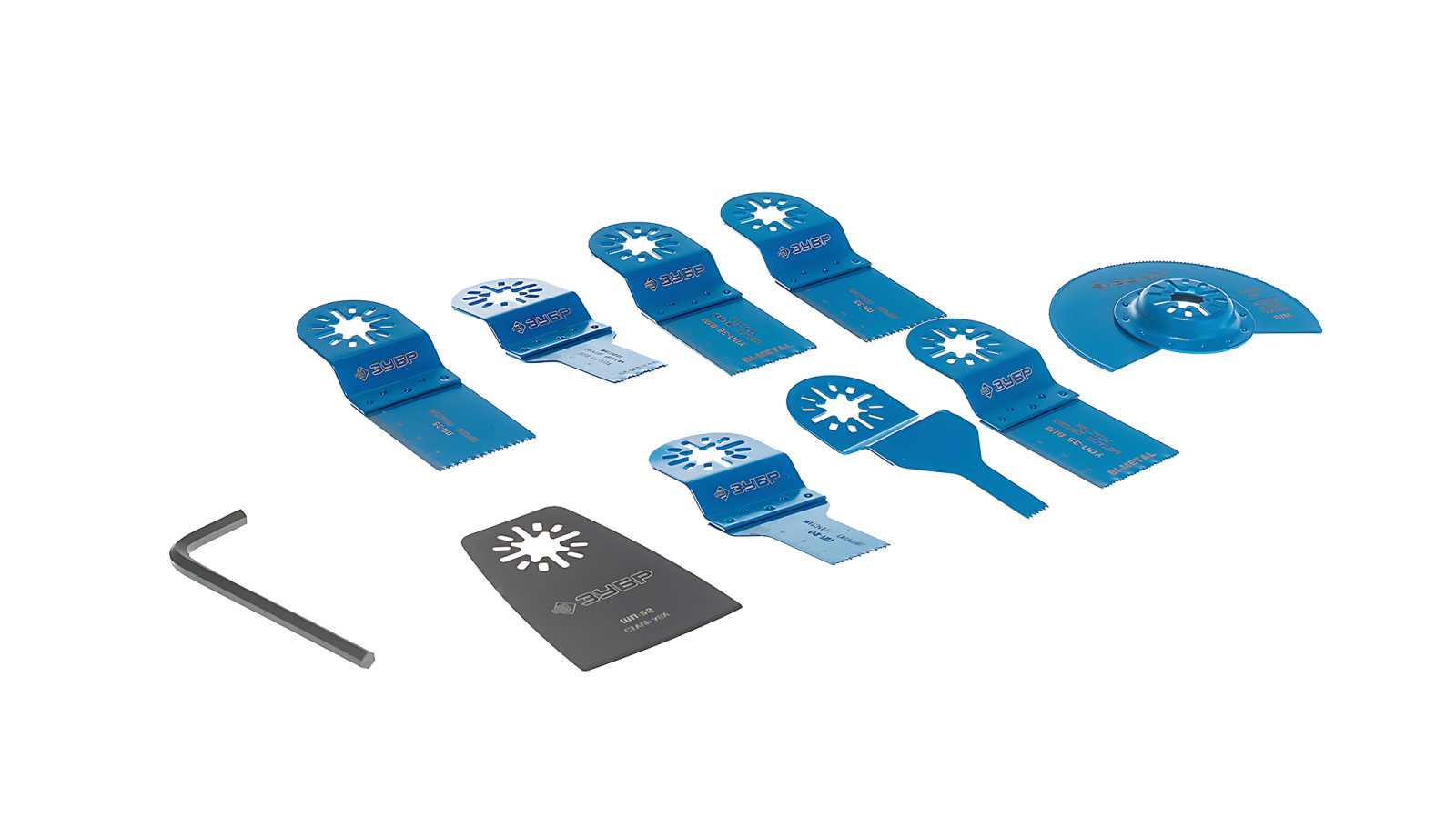 Набор насадок для реноватора ЗУБР Профессионал НР-9 9 предметов фотография №1