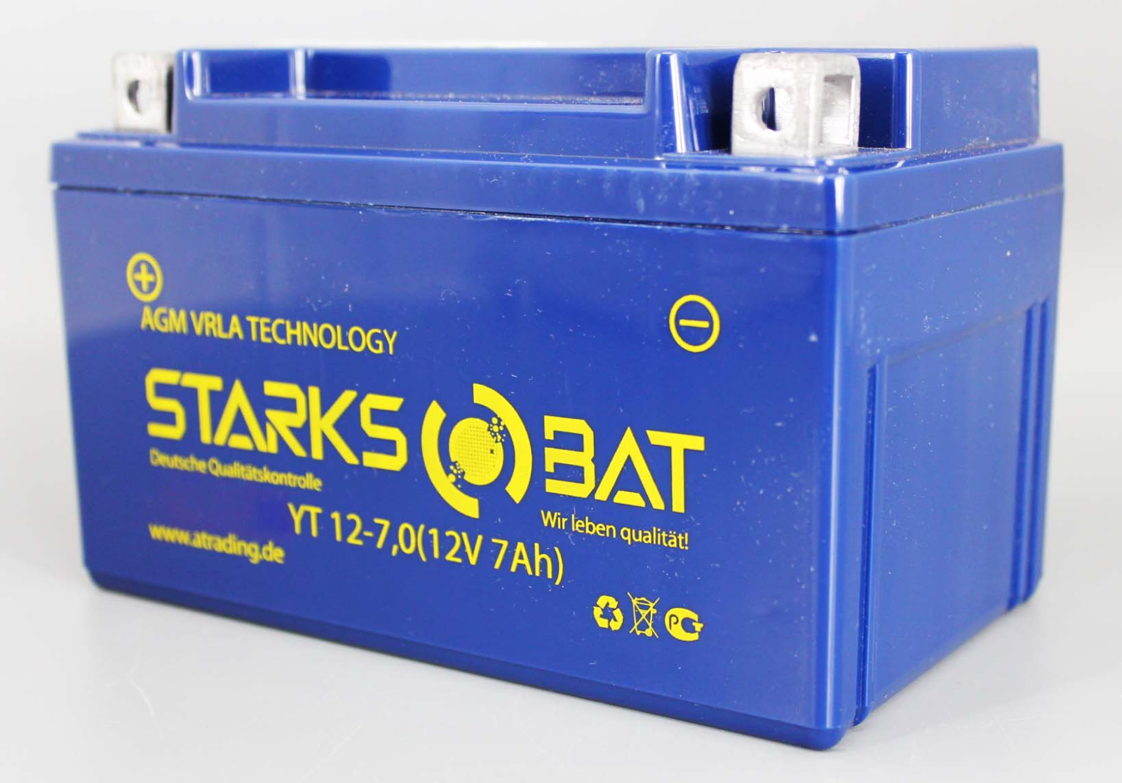 Аккумуляторная батарея STARKSBAT YT 12-7.0 YTX7A-BS 6СТ7 фотография №2