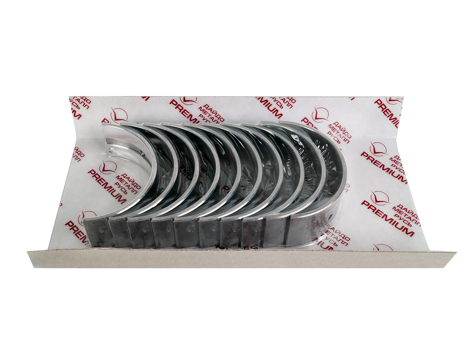 Вкладыши ВАЗ-2101-2107 коренные d+0.00 PREMIUM ДАЙДО МЕТАЛЛ РУСЬ фотография №1