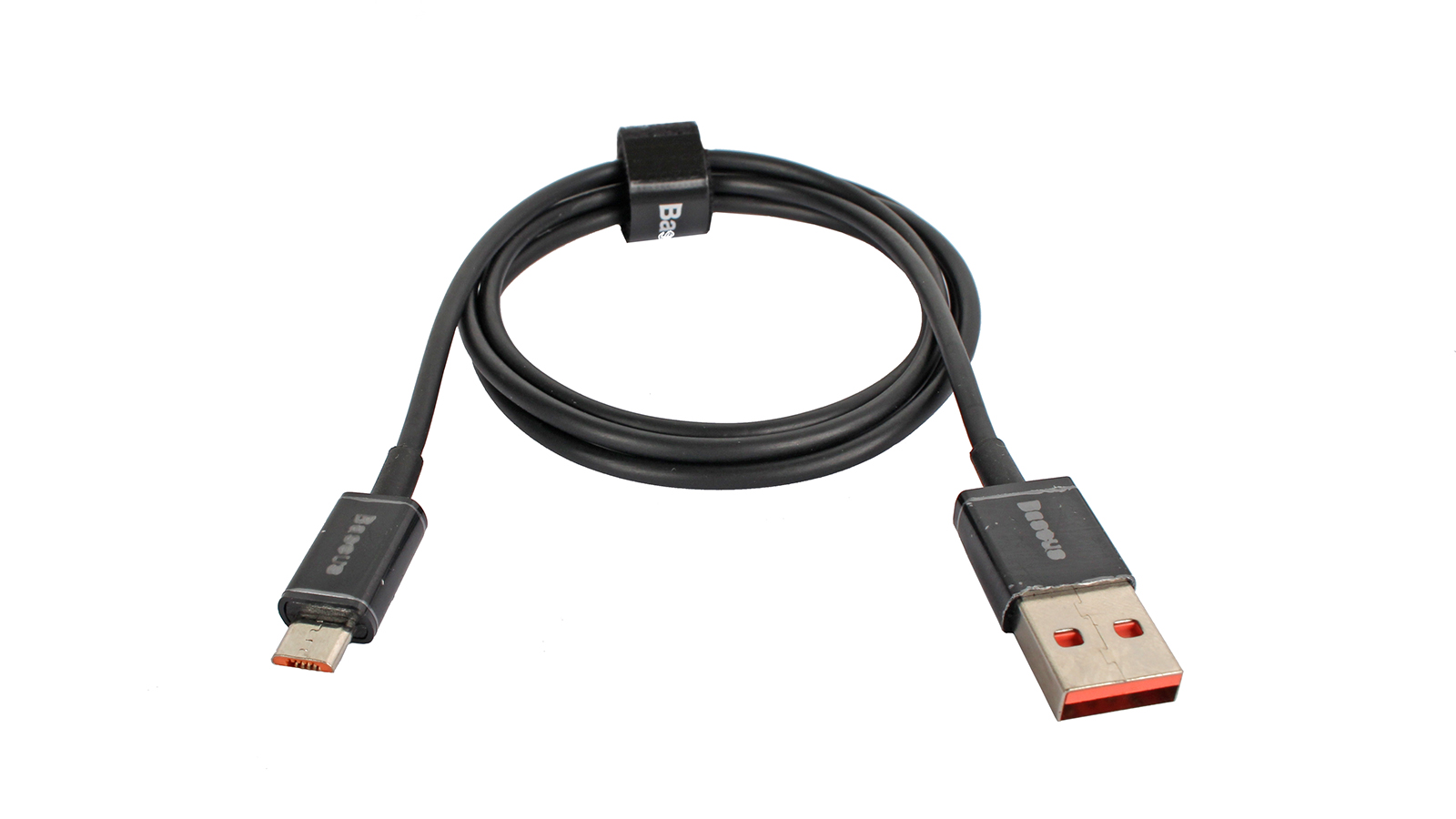 Кабель зарядный USB Baseus Micro 2A 1m black фотография №1