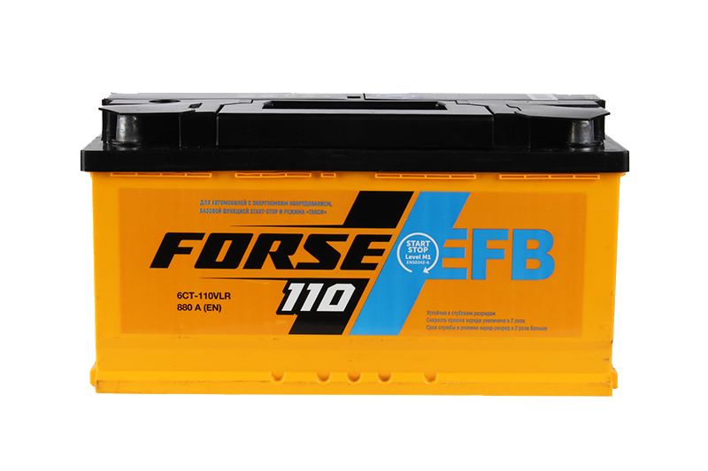Аккумуляторная батарея FORSE EFB 6СТ110 обратная фотография №1