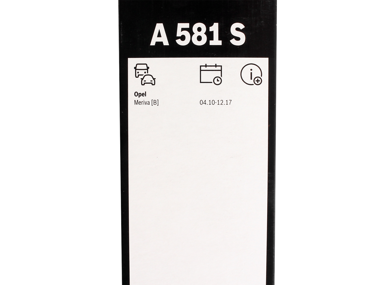 Щетка стеклоочистителя BOSCH 3397007581 A581S комплект фотография №6