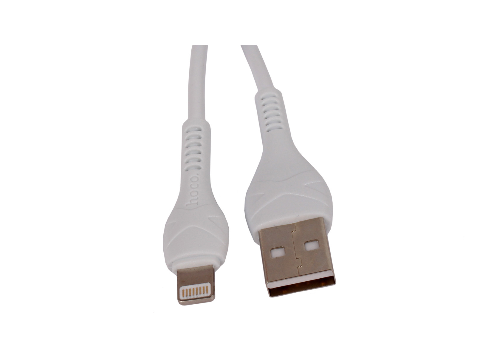 Кабель USB HOCO X37 USB-Lightning 1м белый фотография №2