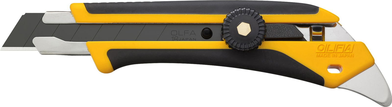 Нож OLFA X-design двухкомпонентный трещеточный фиксатор 18 мм фотография №1