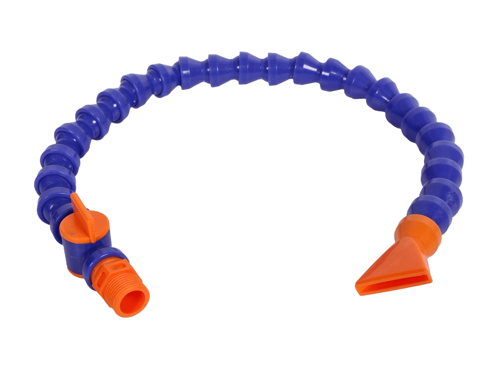 Трубка для подачи СОЖ 3/8 500мм c краном плоский наконечник ANROKEY фотография №1