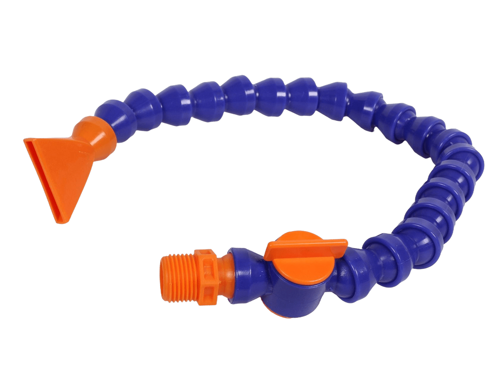 Трубка для подачи СОЖ 1/2 600мм c краном плоский наконечник ANROKEY фотография №1