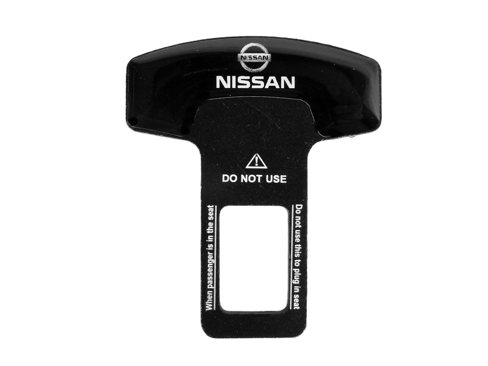 Заглушка ремня безопасности металлическая NISSAN 1 штука фотография №1