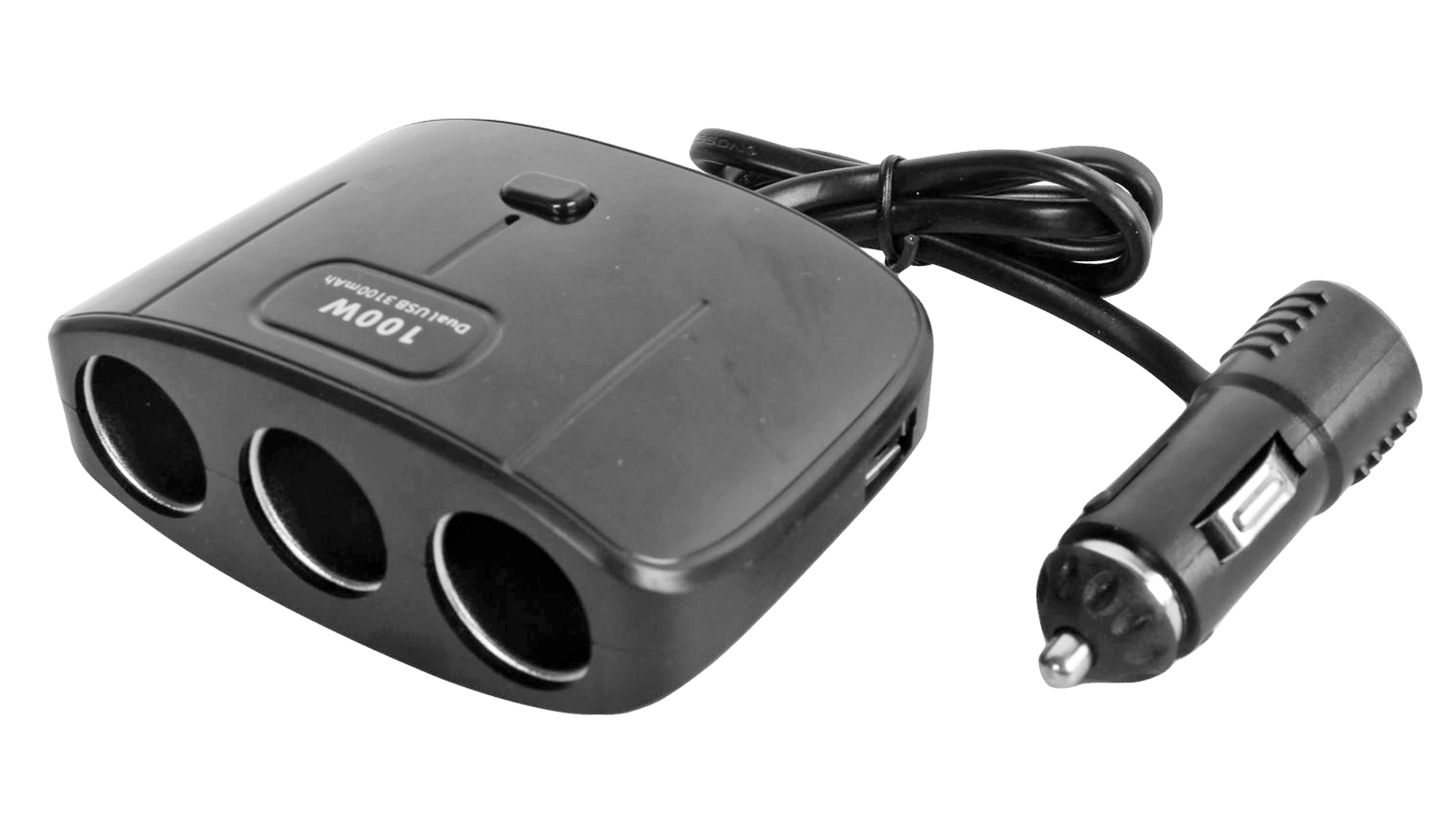 Разветвитель, 3 слота, 2 USB, с кнопкой включение/выключение фотография №2