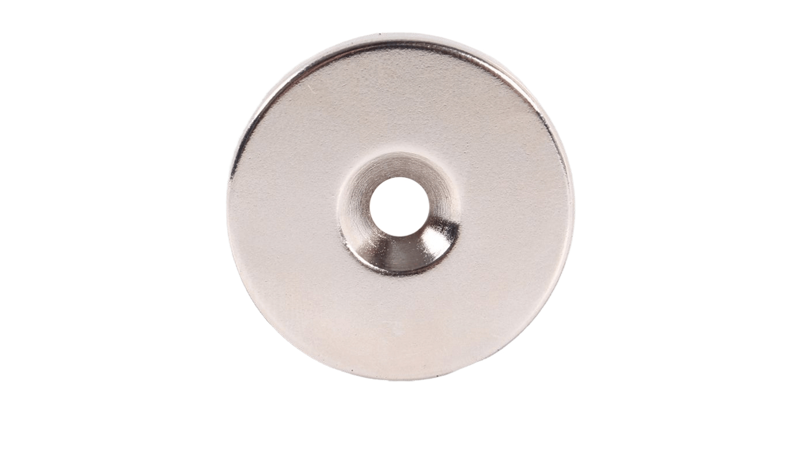 Неодимовый магнит диск 30х5 мм с зенковкой 5.5/10 мм фотография №1