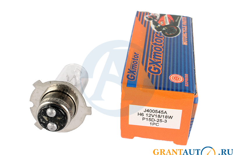 Лампа фары P15D-25-3 12V 35/35W  прозрачная фотография №3