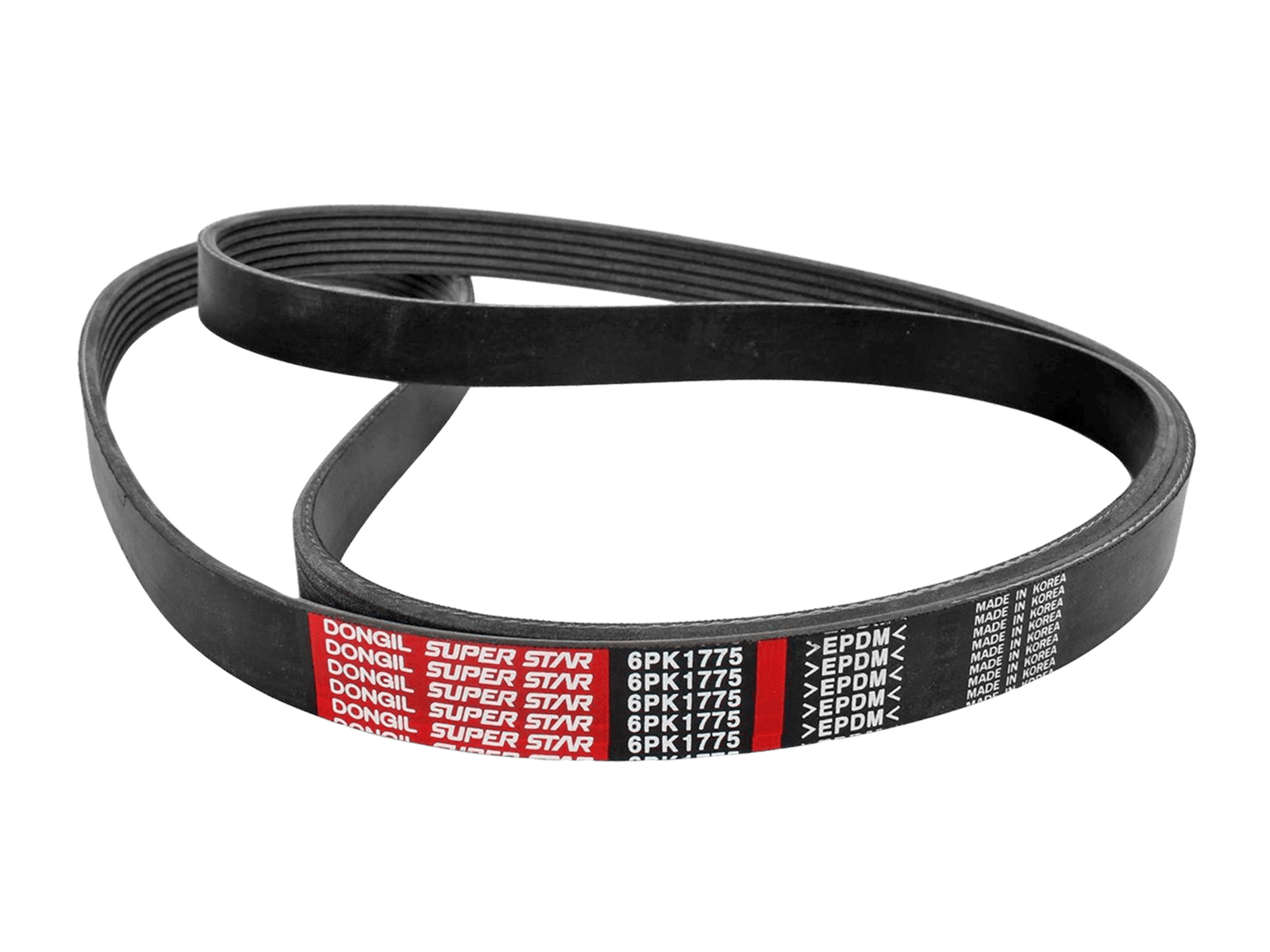 Ремень генератора LADA Largus 8 клапанный дв.11189 с ГУР и A/C 6PK1775 фотография №2