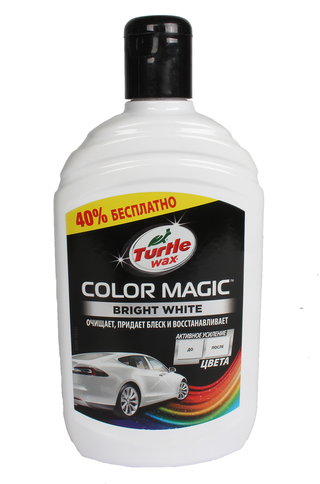 Полироль TURTLE WAX COLOR MAGIC белый 500мл фотография №1