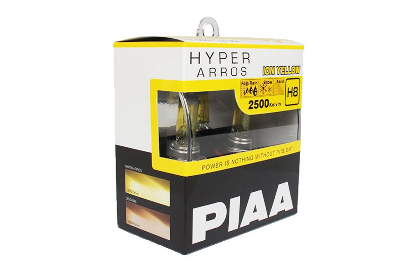Лампа PIAA H8 ARROS YELLOW комплект 2500К фотография №3