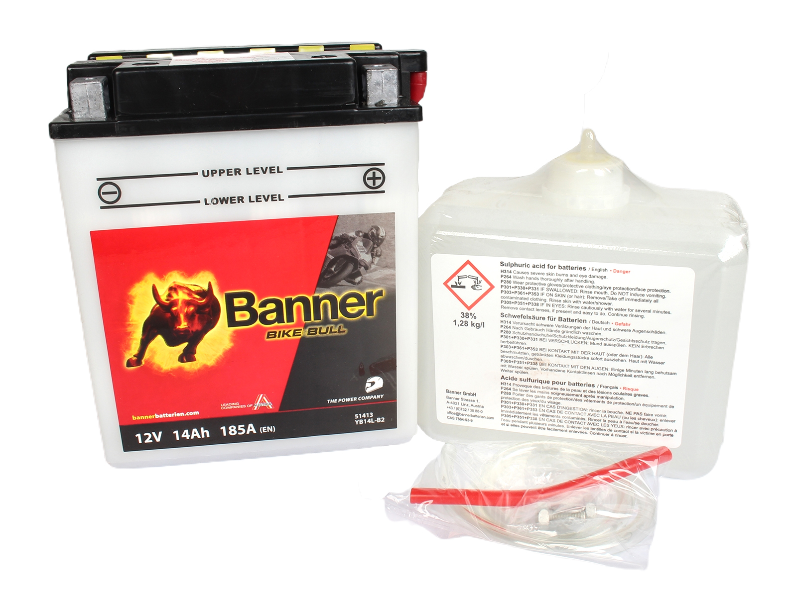 Аккумуляторная батарея BANNER Bike Bull YB14L-B2 514 013 014 фотография №1