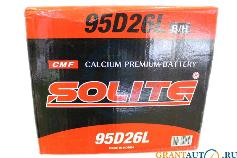 Аккумуляторная батарея SOLITE 95D26L B/H 6СТ85 обратная фотография №1