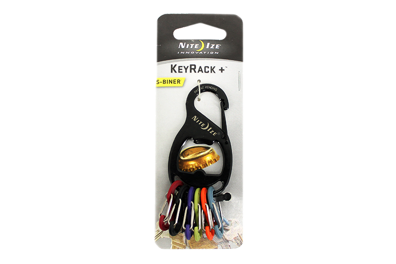 Брелок NiteIze Key Rack с открывашкой черный фотография №1