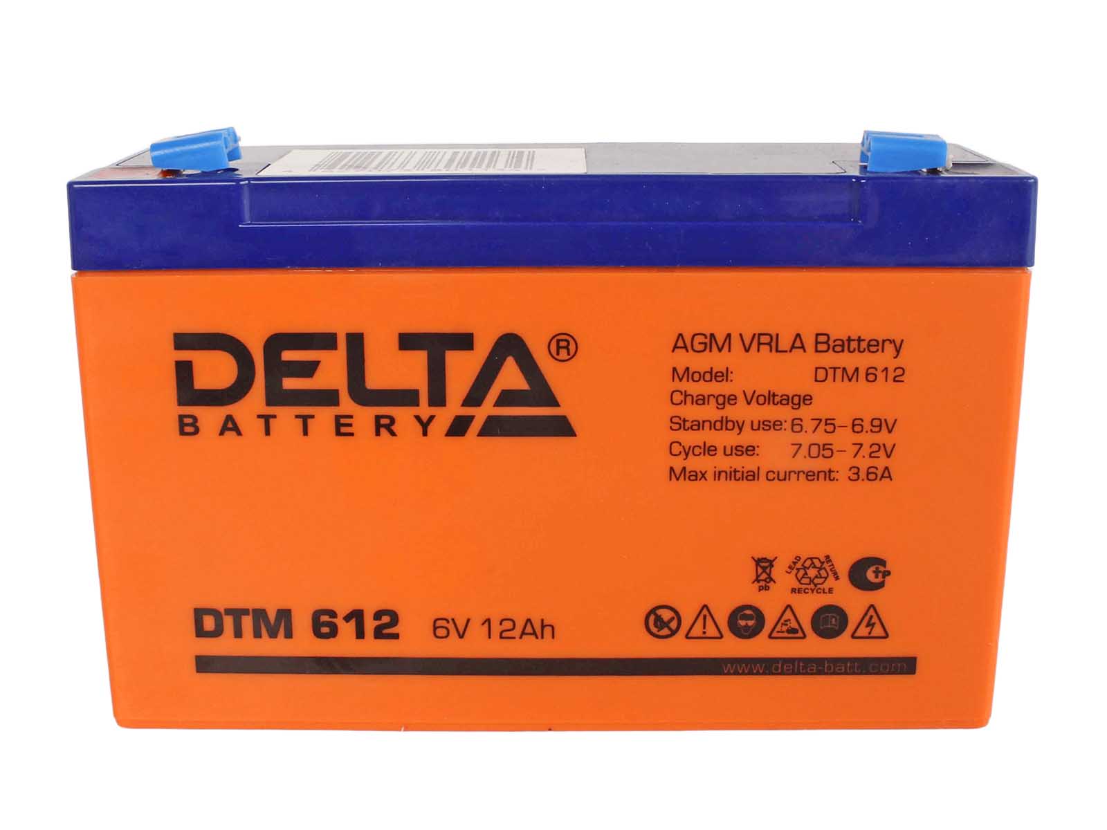 Аккумуляторная батарея DELTA DTM 612 фотография №1