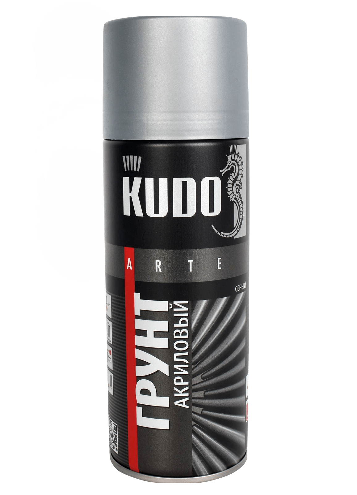Грунт акриловый серый 520мл KUDO фотография №1