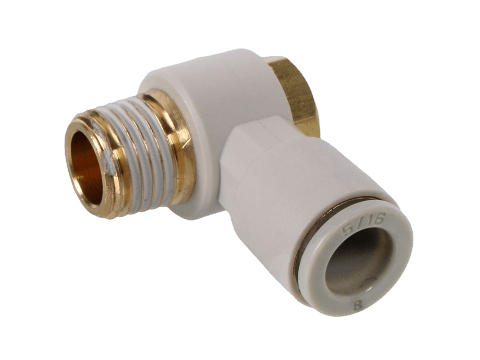 Фитинг пневматический угловой поворотный KQ2V-08-02S-1/4 ANROKEY фотография №1