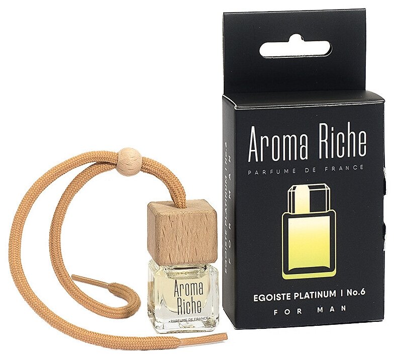 Автомобильный ароматизатор Aroma Riche мужской Egoistе Platinum №6 по мотивам Egoistе Platinum Chanel фотография №1