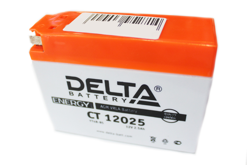 Аккумуляторная батарея DELTA 12025 YT4B-BS 6СТ2.5 фотография №2