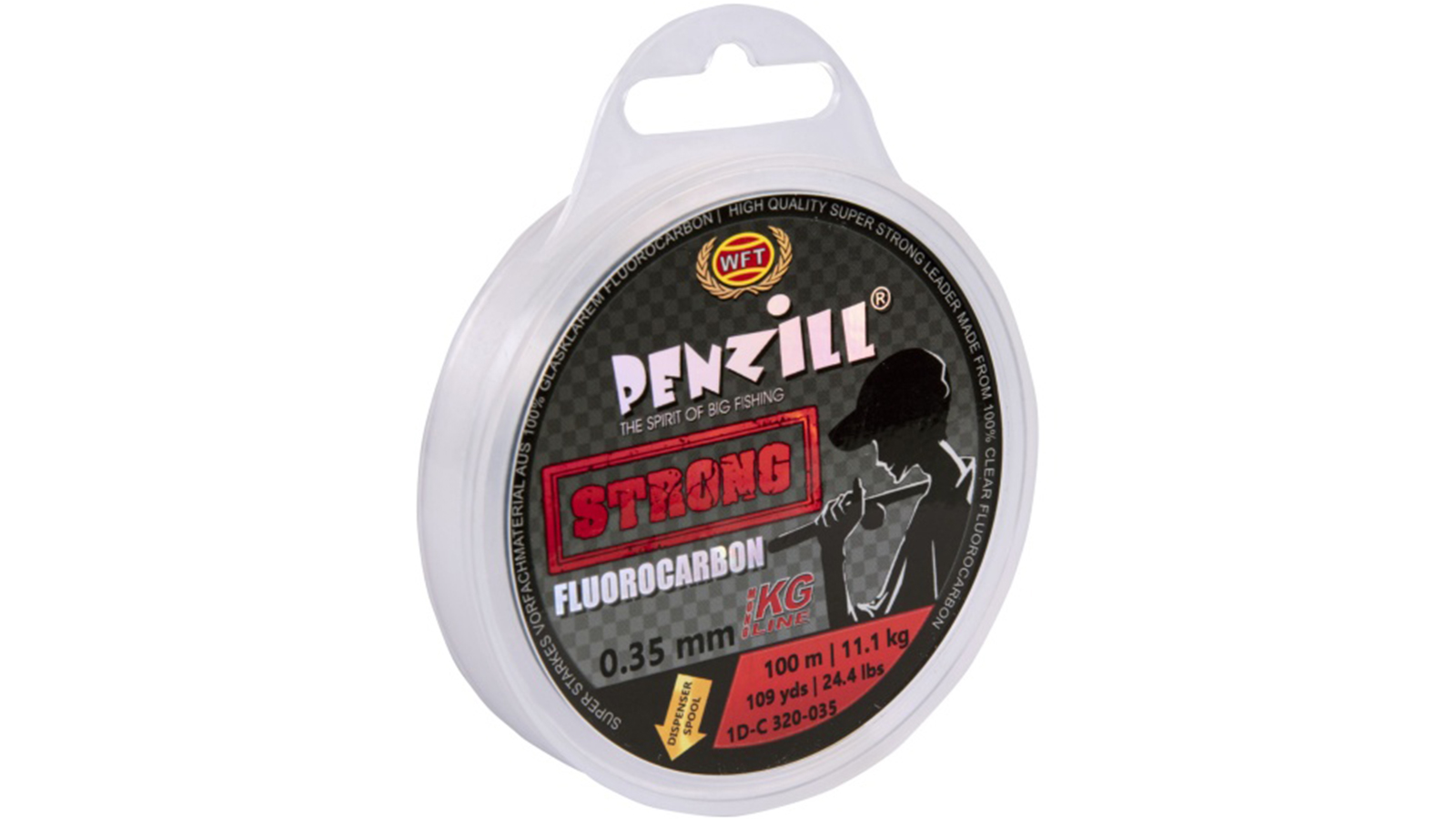 Леска монофильная WFT Penzill FLUOROCARBON Strong 100/035 фотография №1