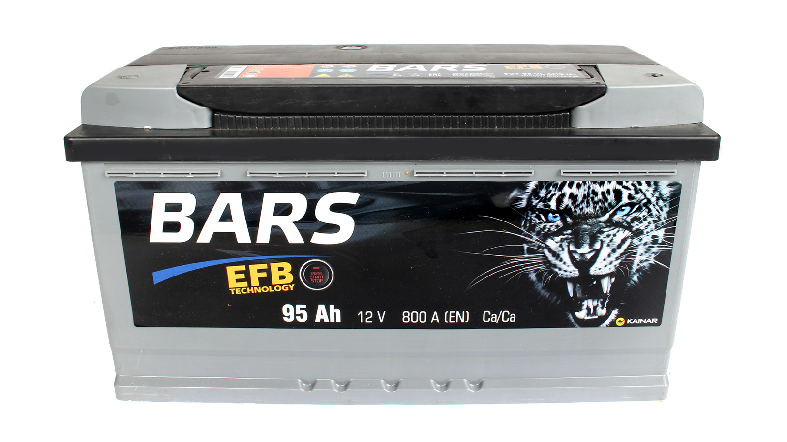 Аккумуляторная батарея BARS EFB 6СТ95 обратная фотография №1