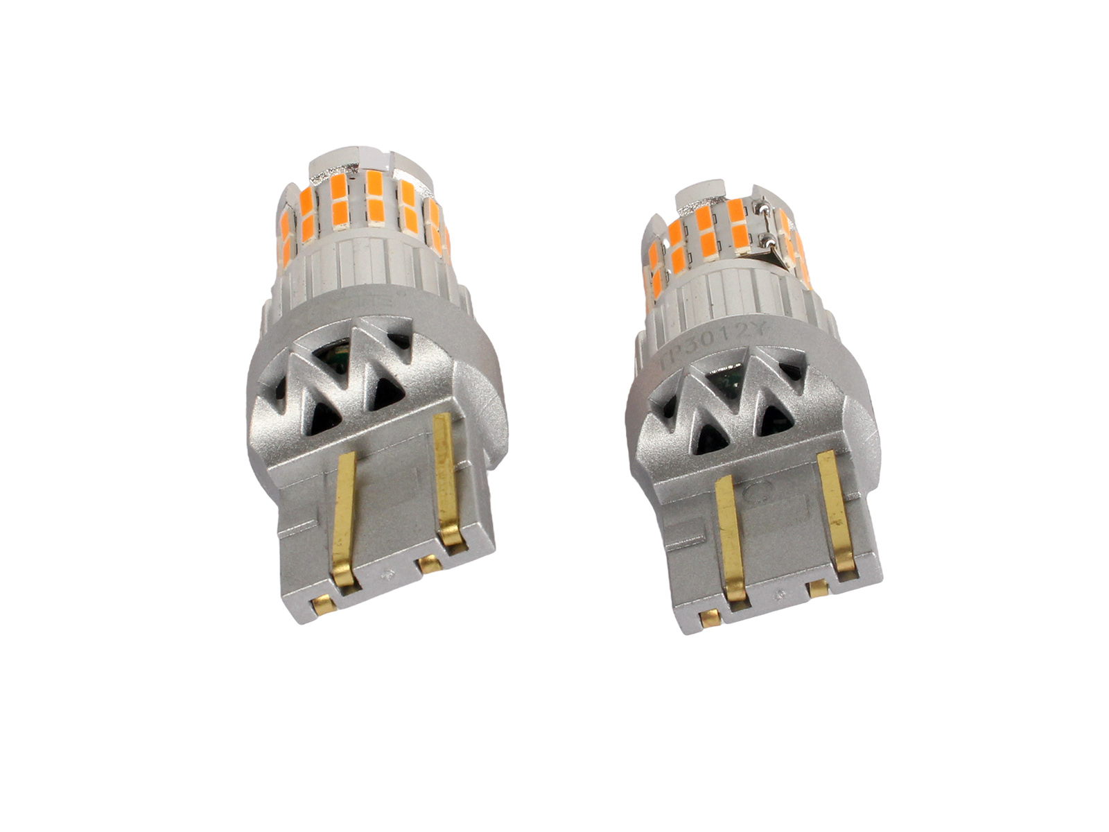 Лампа XENITE TP3012Y DRL T20/W21/5W/7443 ДХО 12V диодная оранжевая комплект фотография №2