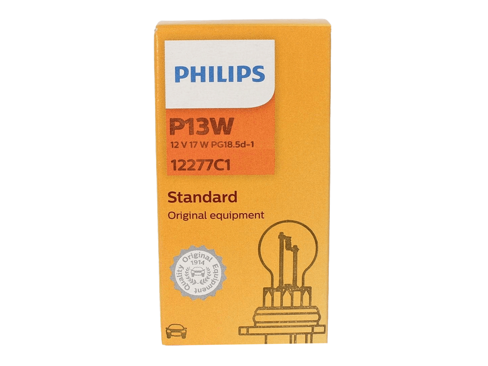 Лампа 12V 13W PHILIPS P13W 12277C1 фотография №3