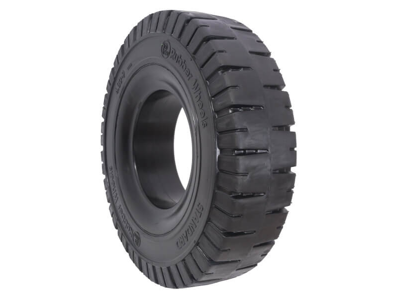 Шина цельнолитая (суперэластик) 6.00-9 Rubber Wheels Standard (с буртом) фотография №2