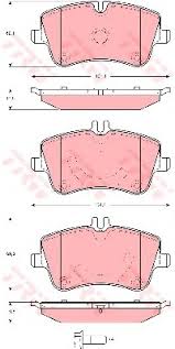 Колодки тормозные TRW GDB1514 MERCEDES W203/209 00-