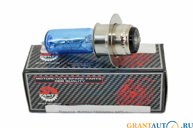 Лампа фары P15D-25-1 12V 35/35W синяя фотография №1