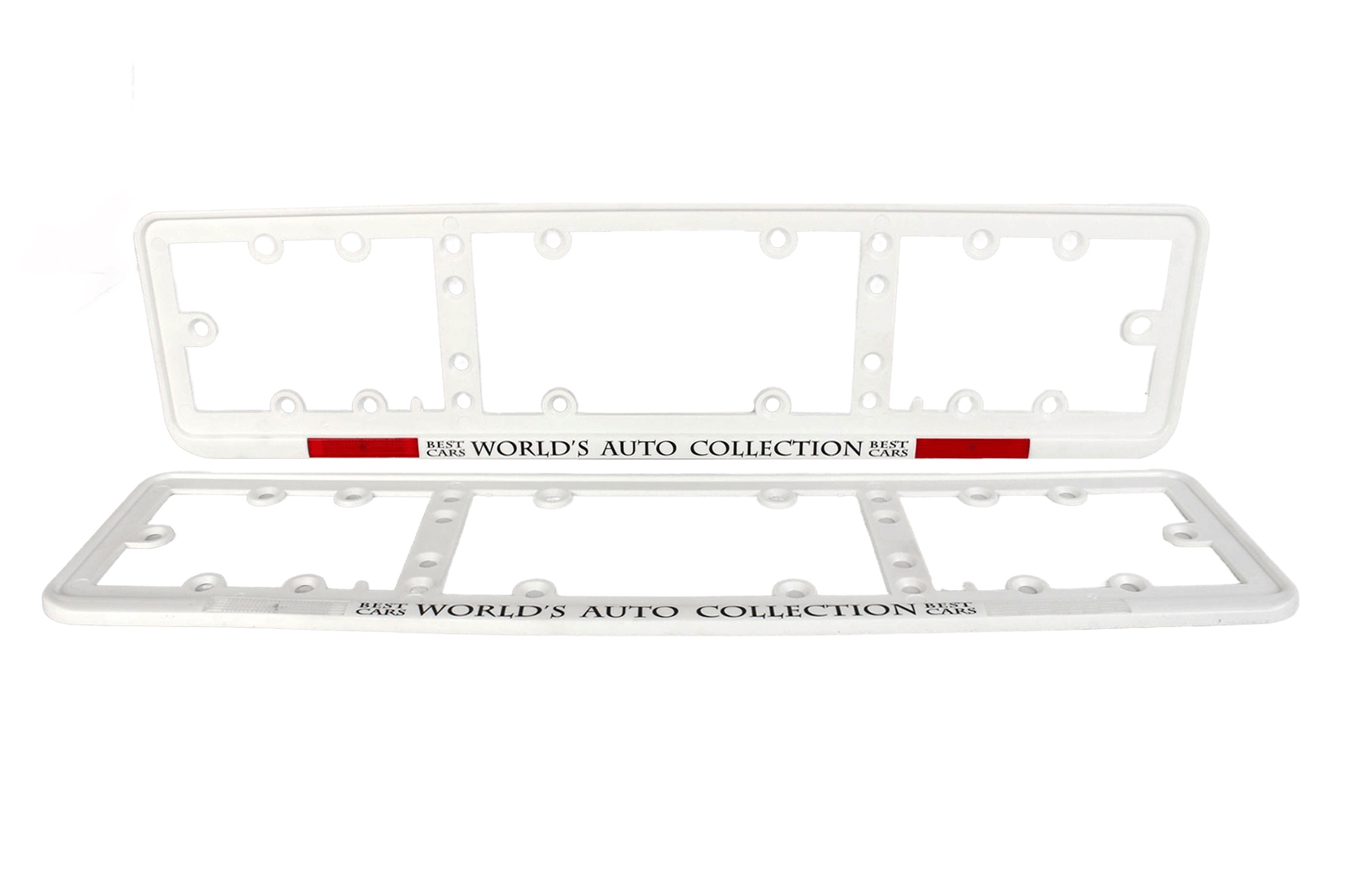 Рамка знака номерного белая малая 2 штуки AB-007W фотография №1
