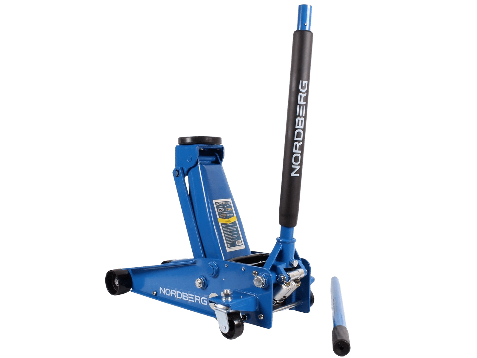 Домкрат подкатной 3т 13-47см быстрый подъем NORDBERG N3203 фотография №5