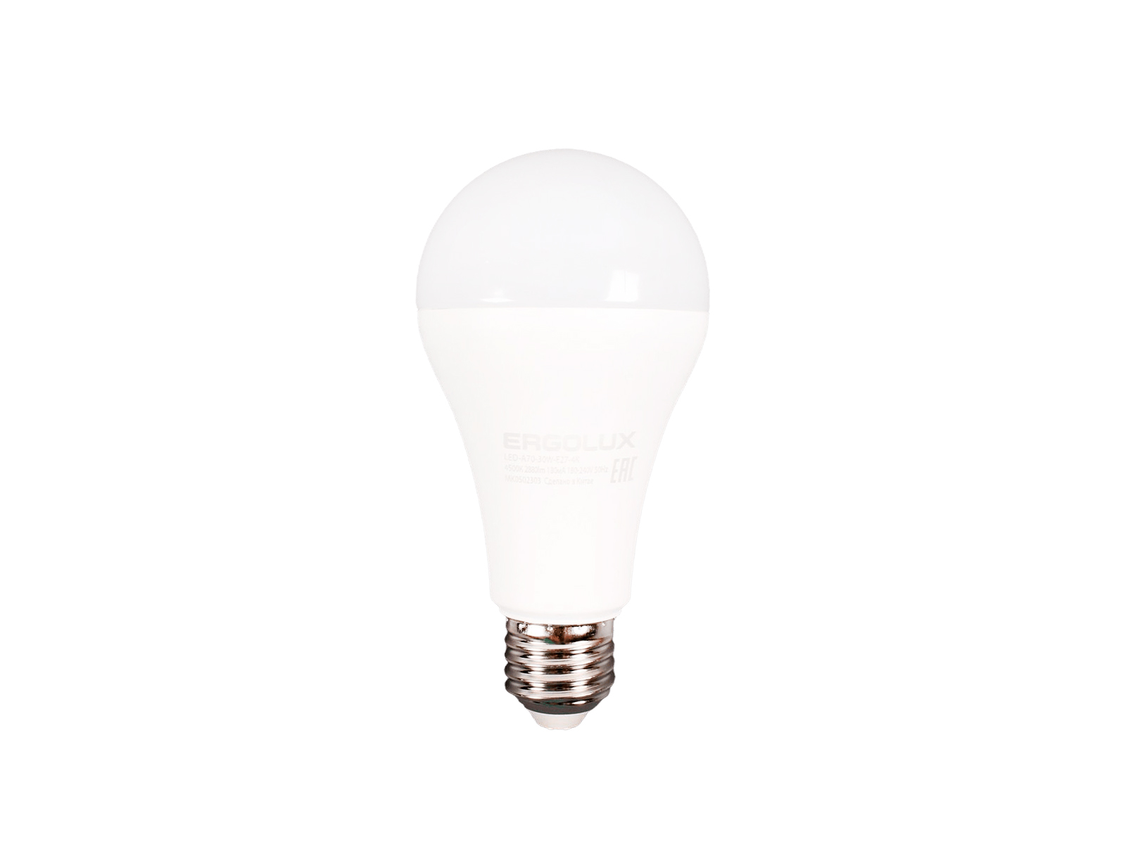 Лампа светодиодная Ergolux LED-A70-30W-E27-4K фотография №1