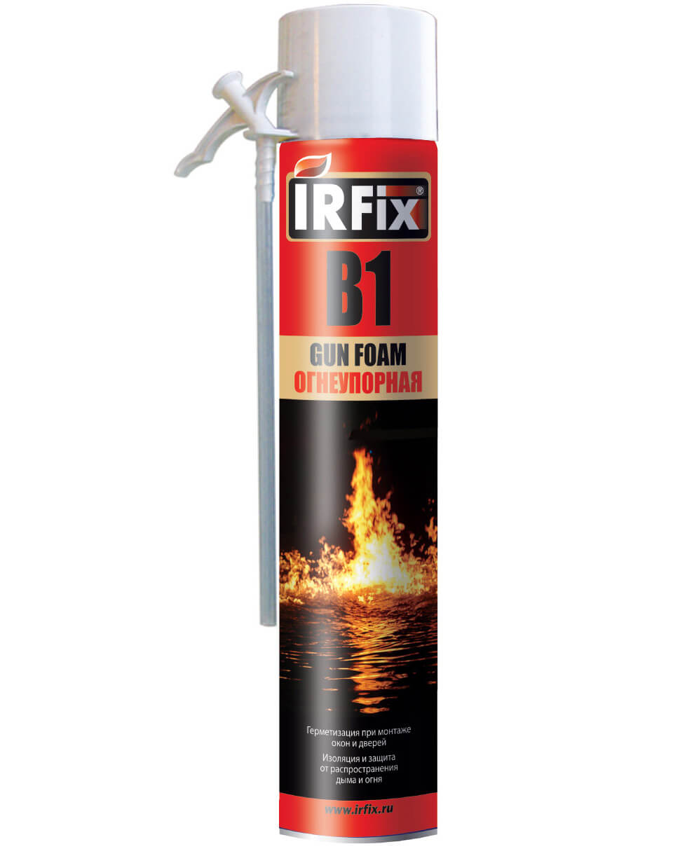 Пена монтажная бытовая IRFIX B1 огнеупорная фотография №1