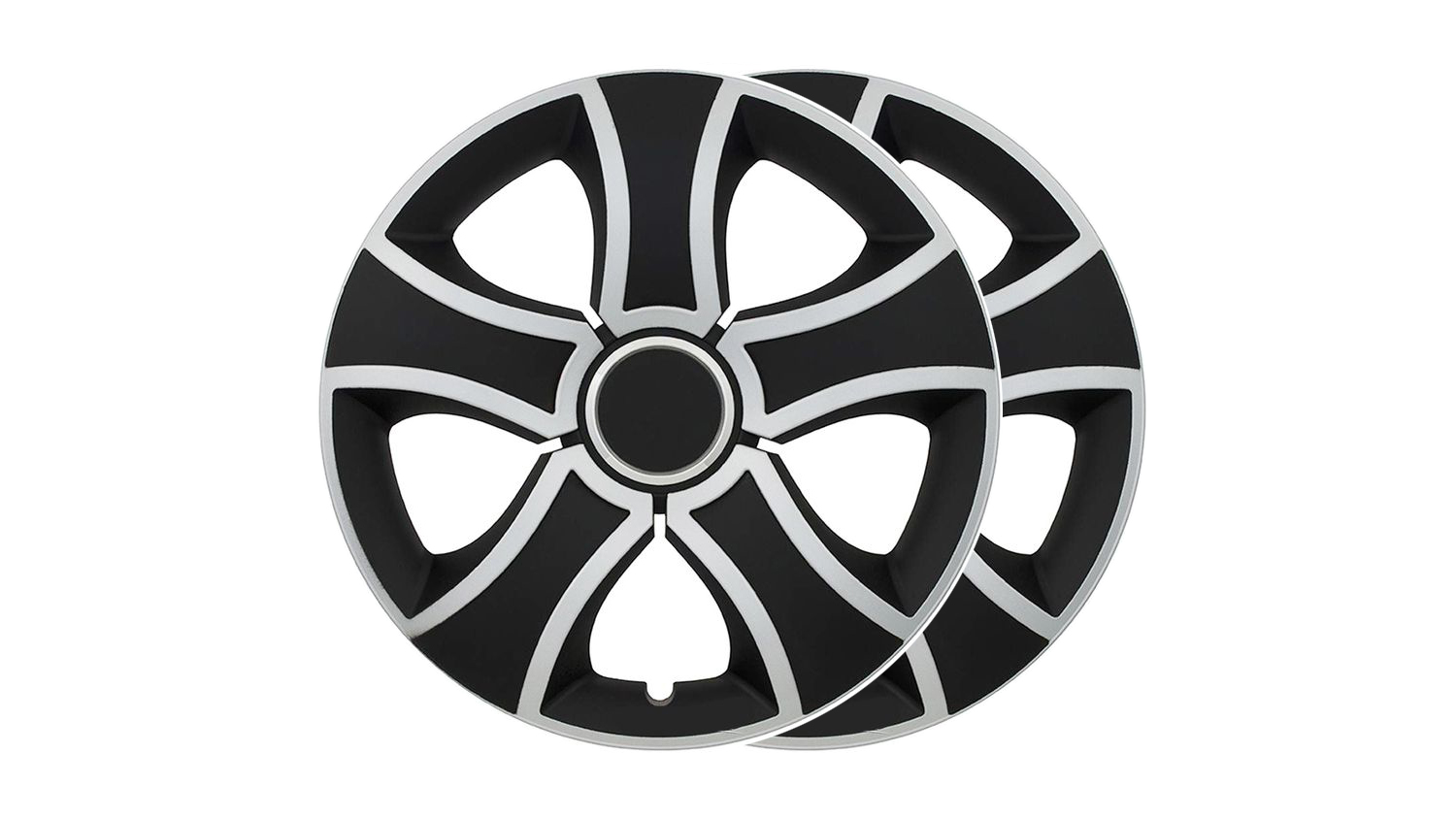 Колпак колеса R-16 декор БИС РИНГ МИКС черный комплект фотография №1