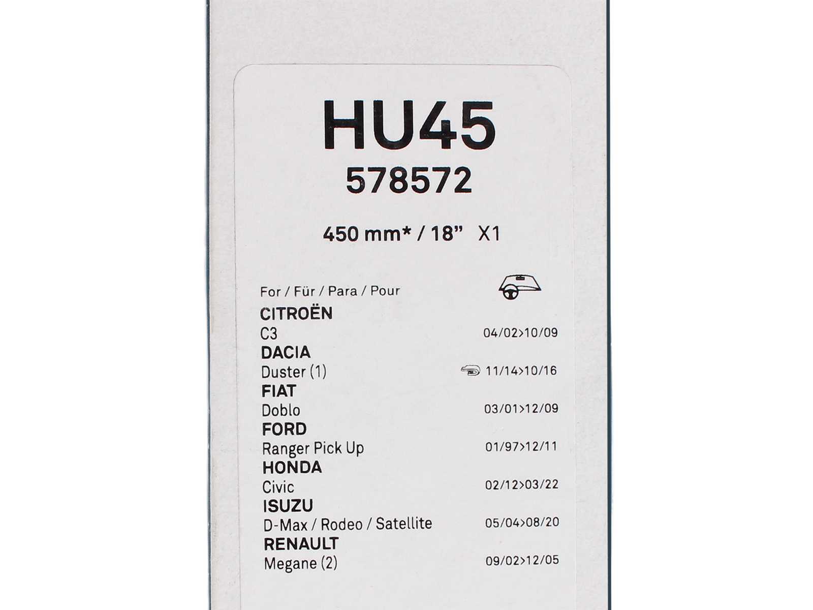 Щетка стеклоочистителя беcкаркасная Valeo HydroConnect 450мм фотография №5 Щетка стеклоочистителя беcкаркасная Valeo HydroConnect 450мм фотография №5