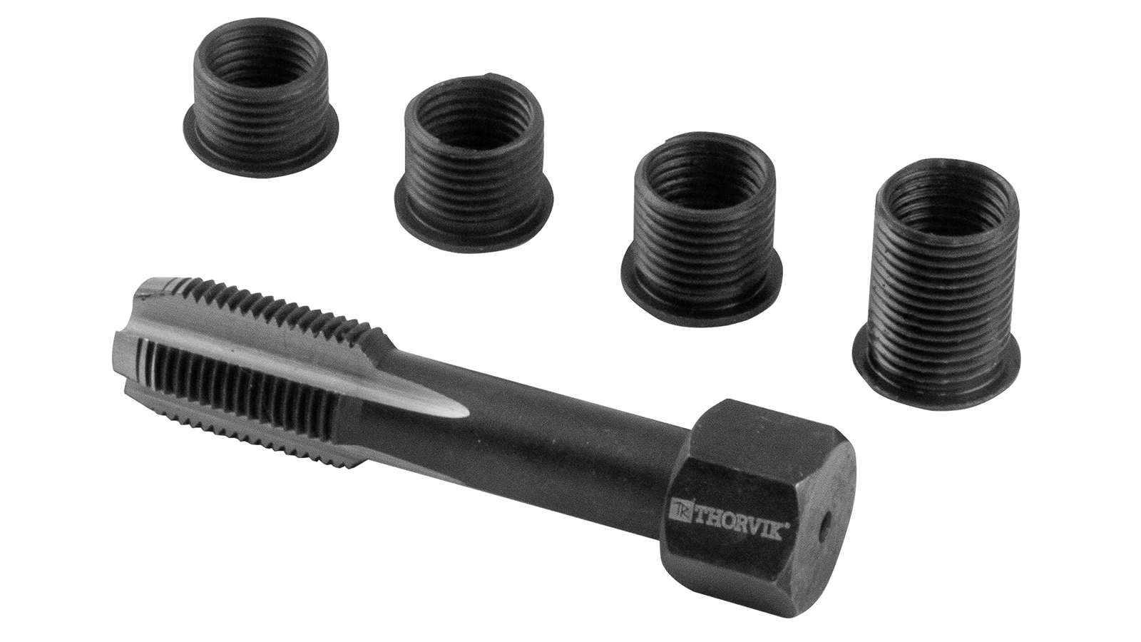 Набор для восстановления резьбы свечного отверстия THORVIK М12х1.25 5 предметов фотография №2