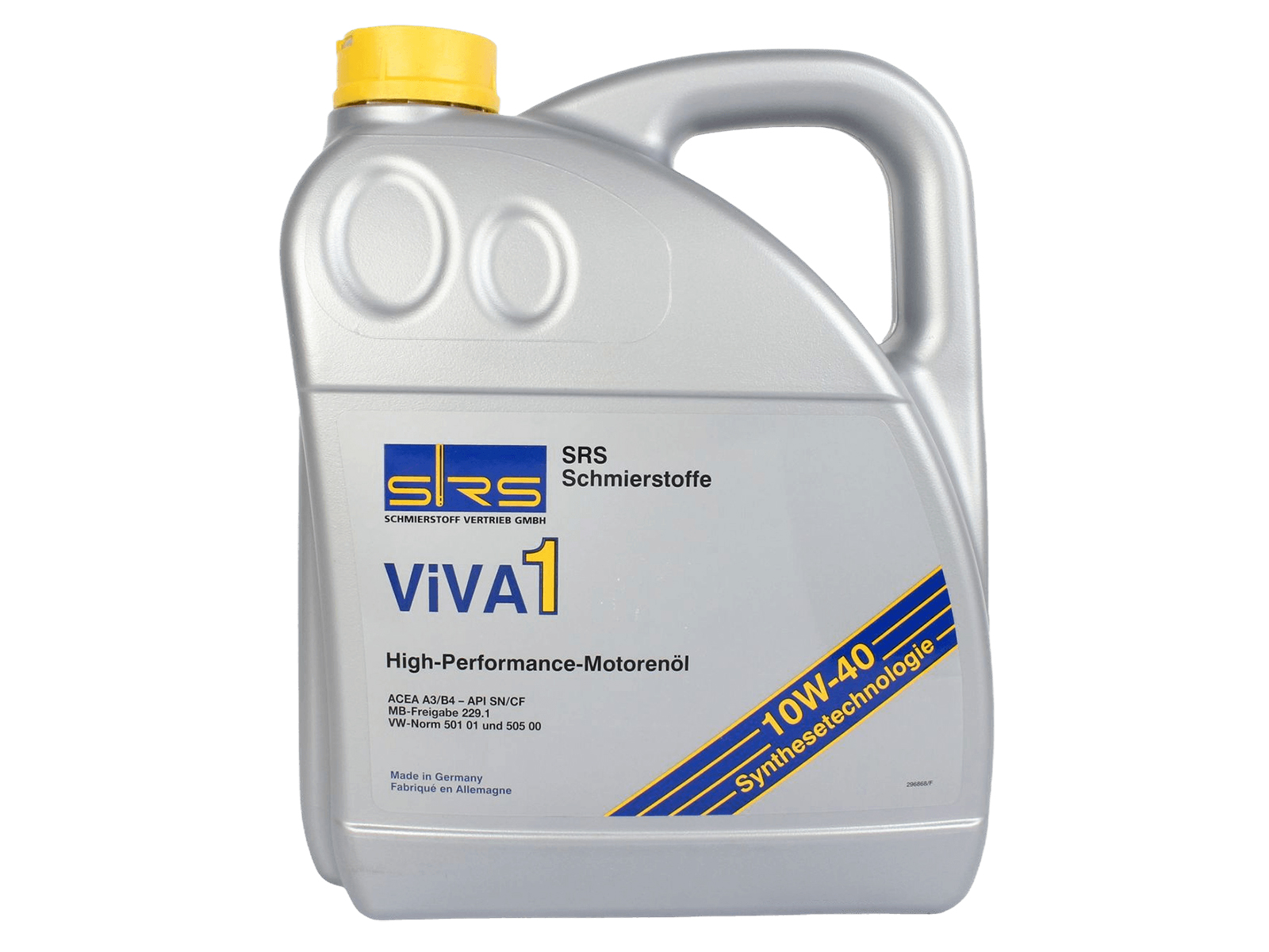 Масло моторное SRS VIVA 1 10W40 4л фотография №1