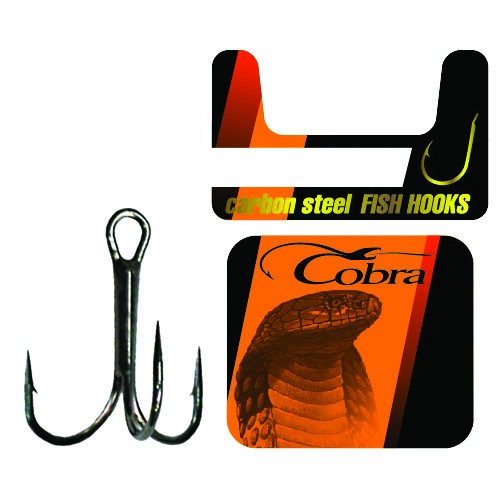 Крючки-тройники Cobra серия 2081 размер 001/0 1штука фотография №1