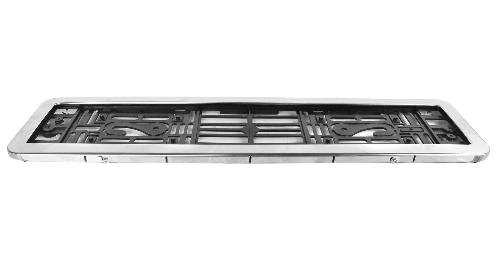 Рамка номерного знака овальная ЛАДЬЯ черная прорезь 1 штука фотография №2